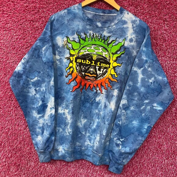Sublime Sun Logo tiedye Crewneck size Large - Picture 3 of 4